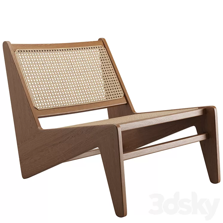 Pierre Jeanneret Kangaroo Armchair 3D Model Free