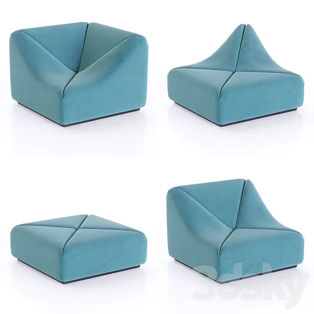 PIERRE PAULIN – DUNE SOFA 3D Model