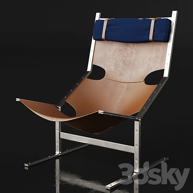 Pierre Paulin Pre-Study 444 Lounge Chair 3D Model