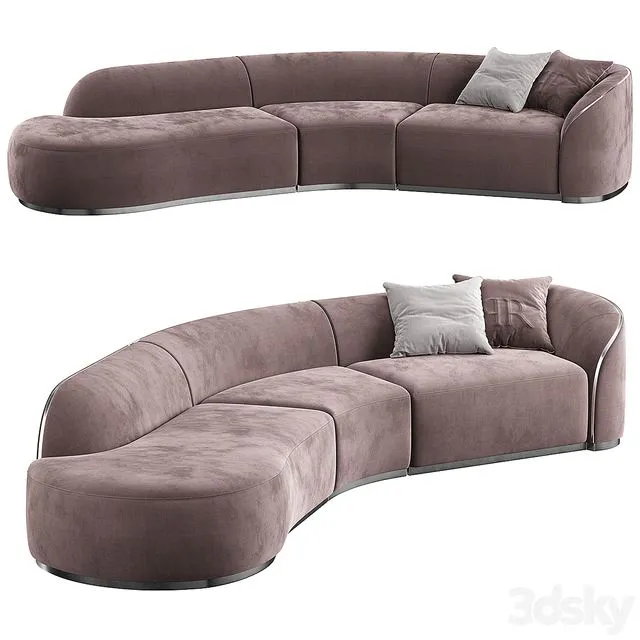 PIERRE S SECTIONAL SOFA 3D Model