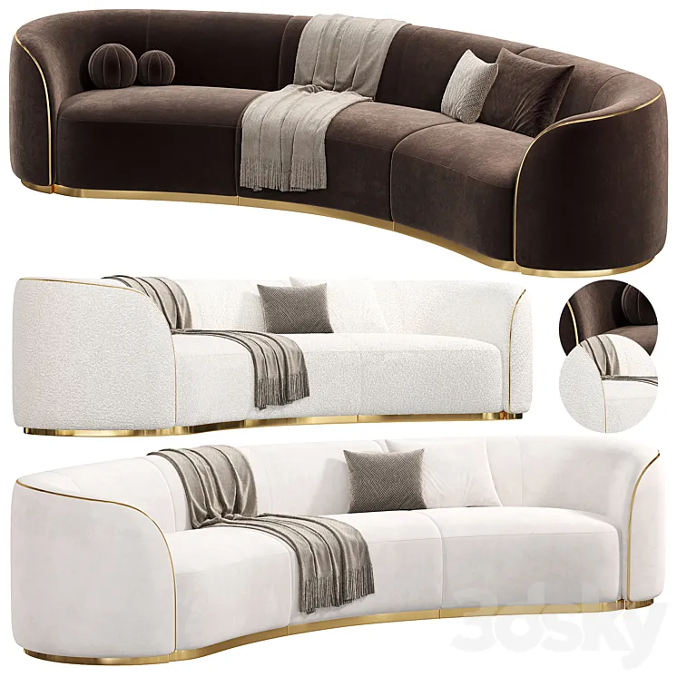 PIERRE SECTIONAL Sofa by cassoni sofas 3D Model Free