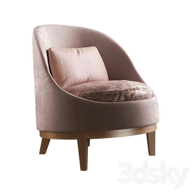 Piet Boon Belle Armchair 3D Model