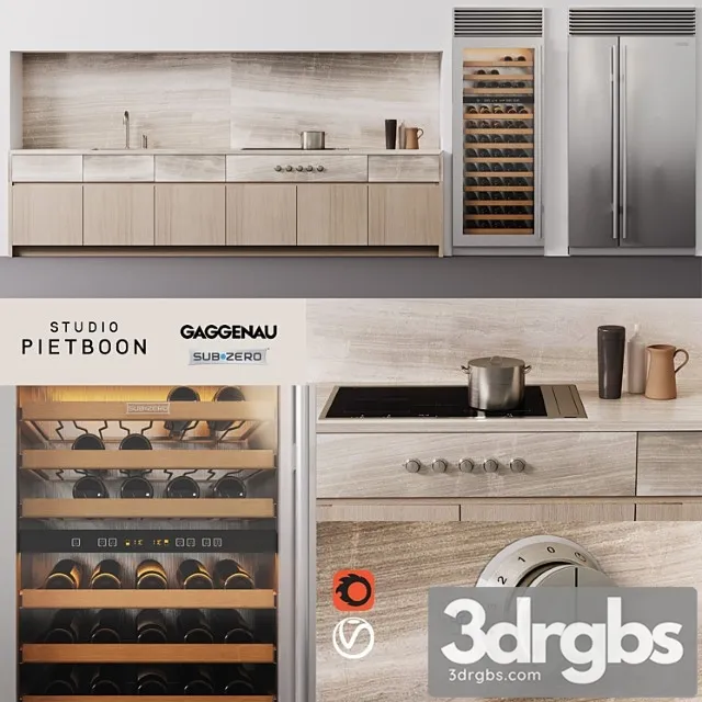 Piet boon kitchen 3D Model Free