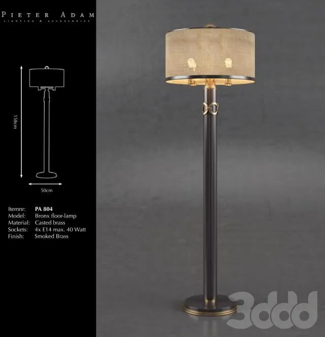 Pieter Adam Bronx Floor-Lamp PA 804 3D Model