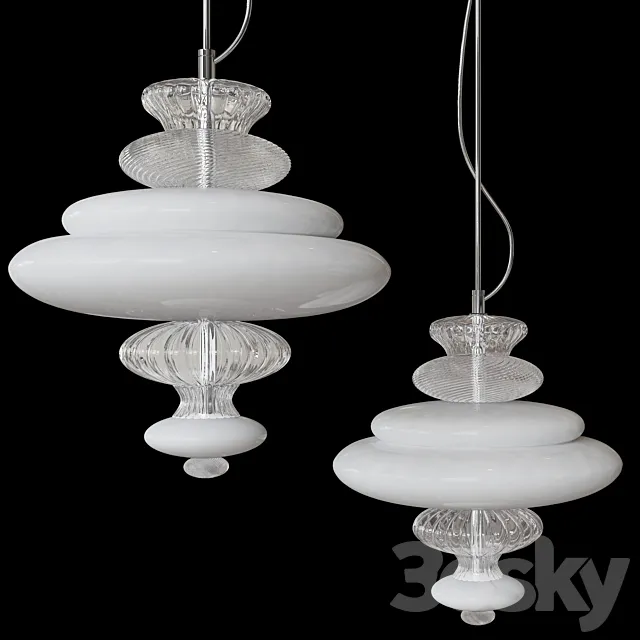 Pigalle Suspensions Barovier & Toso 3D Model