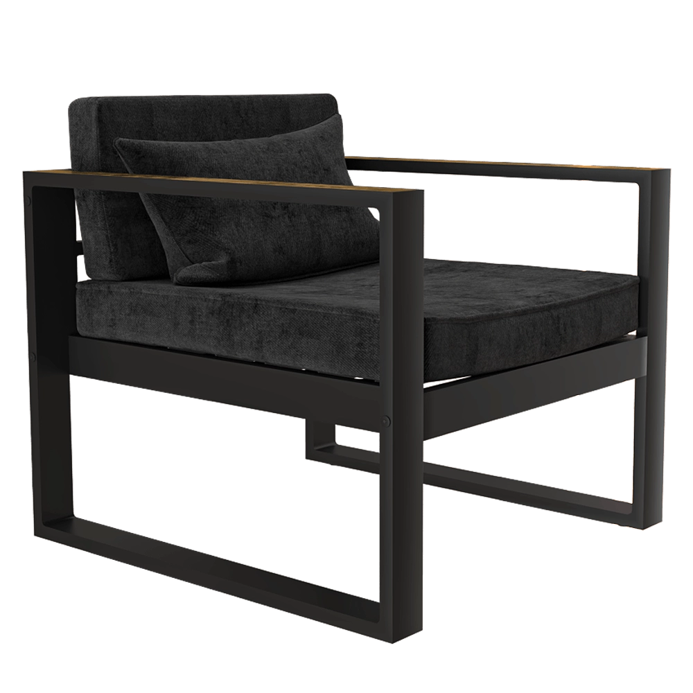 Pikart  - Chair Black Brass Art. 31390 3D Model