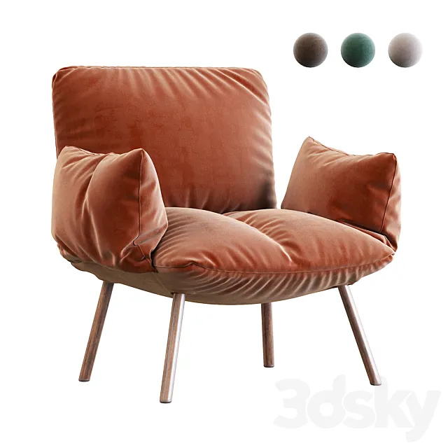 Pil bonaldo armchair 3D Model