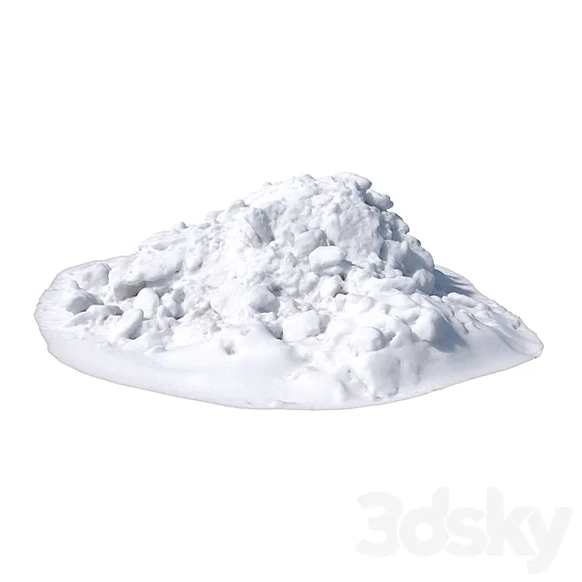 Pile of snow 5 3D Model