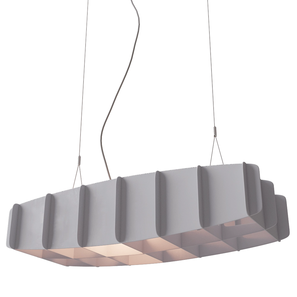 Pilke  - Pendant lamp Ristikko 95 white 3D Model