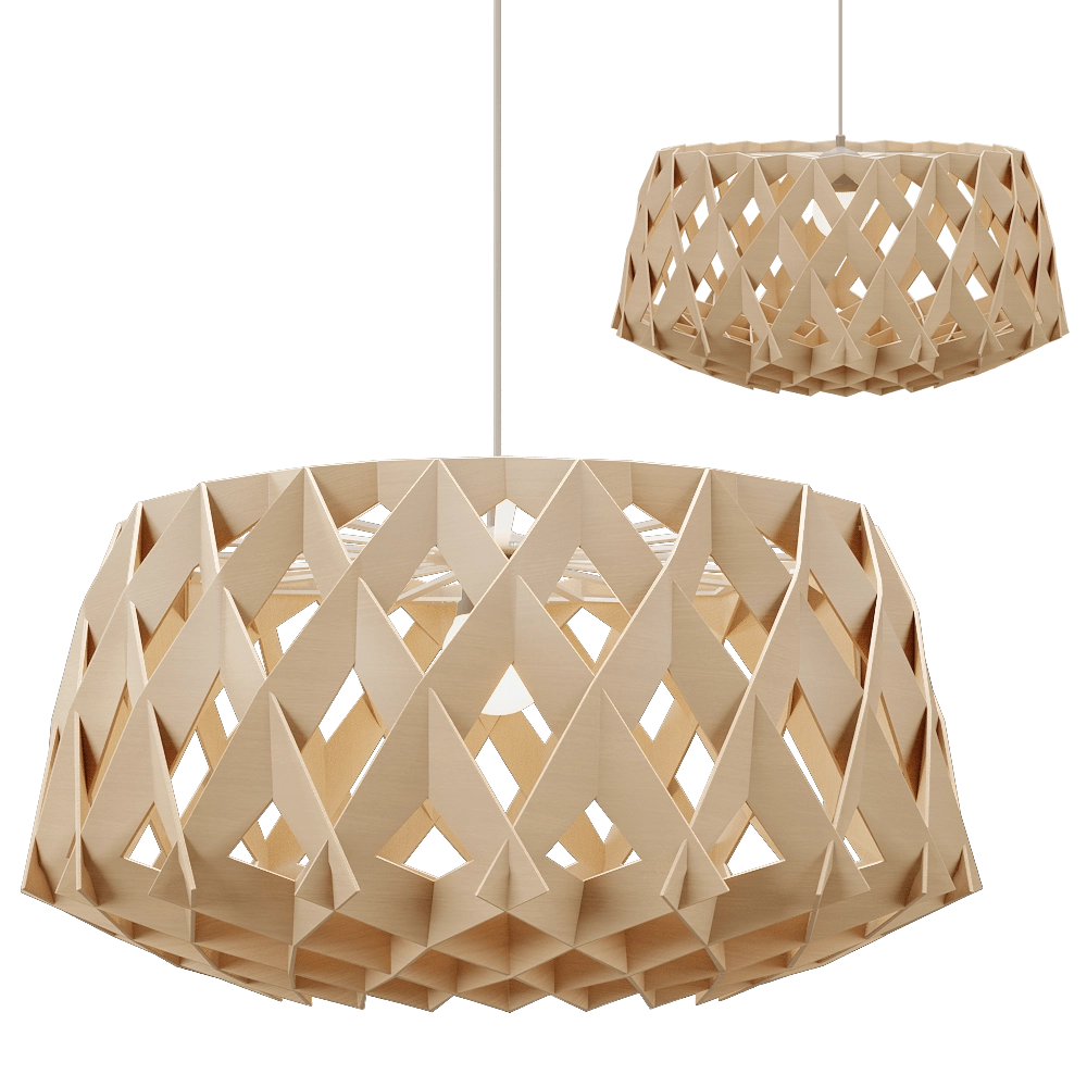 Pilke  - Pendant lamp signature 60 birch 3D Model