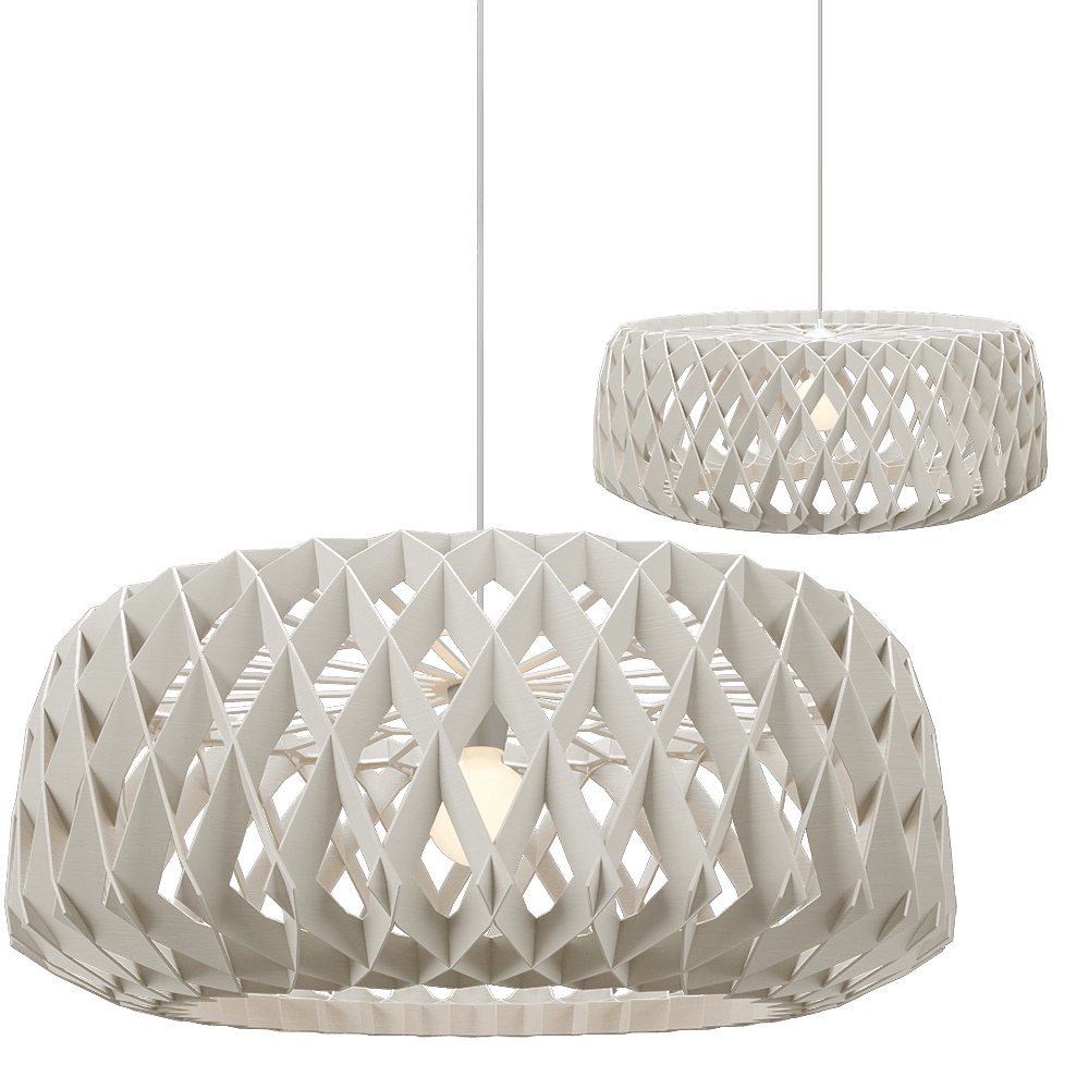Pilke  - Pendant lamp Signature 80 white 3D Model