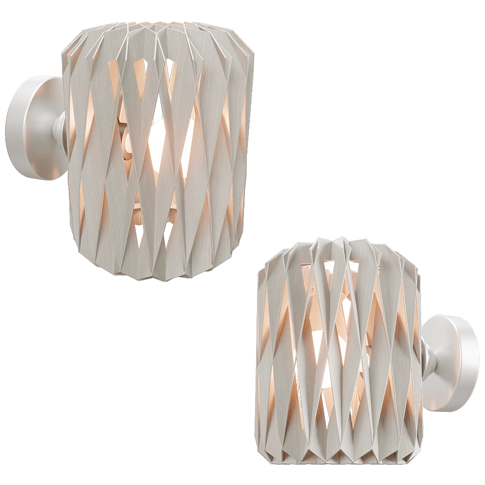 Pilke  - Wall lamp Signature 18  white 3D Model