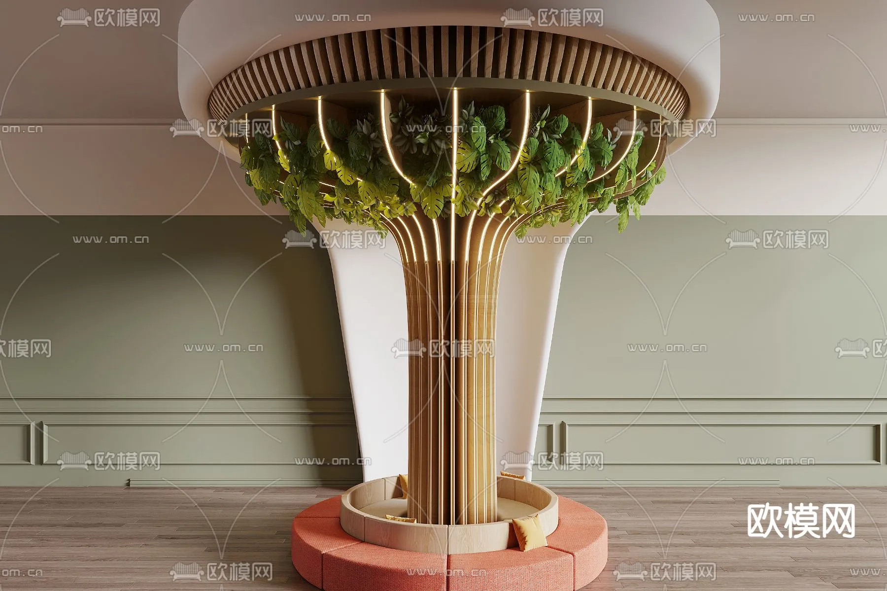 PILLAR 3D MODELS - CORONA - 3D MODEL - 597