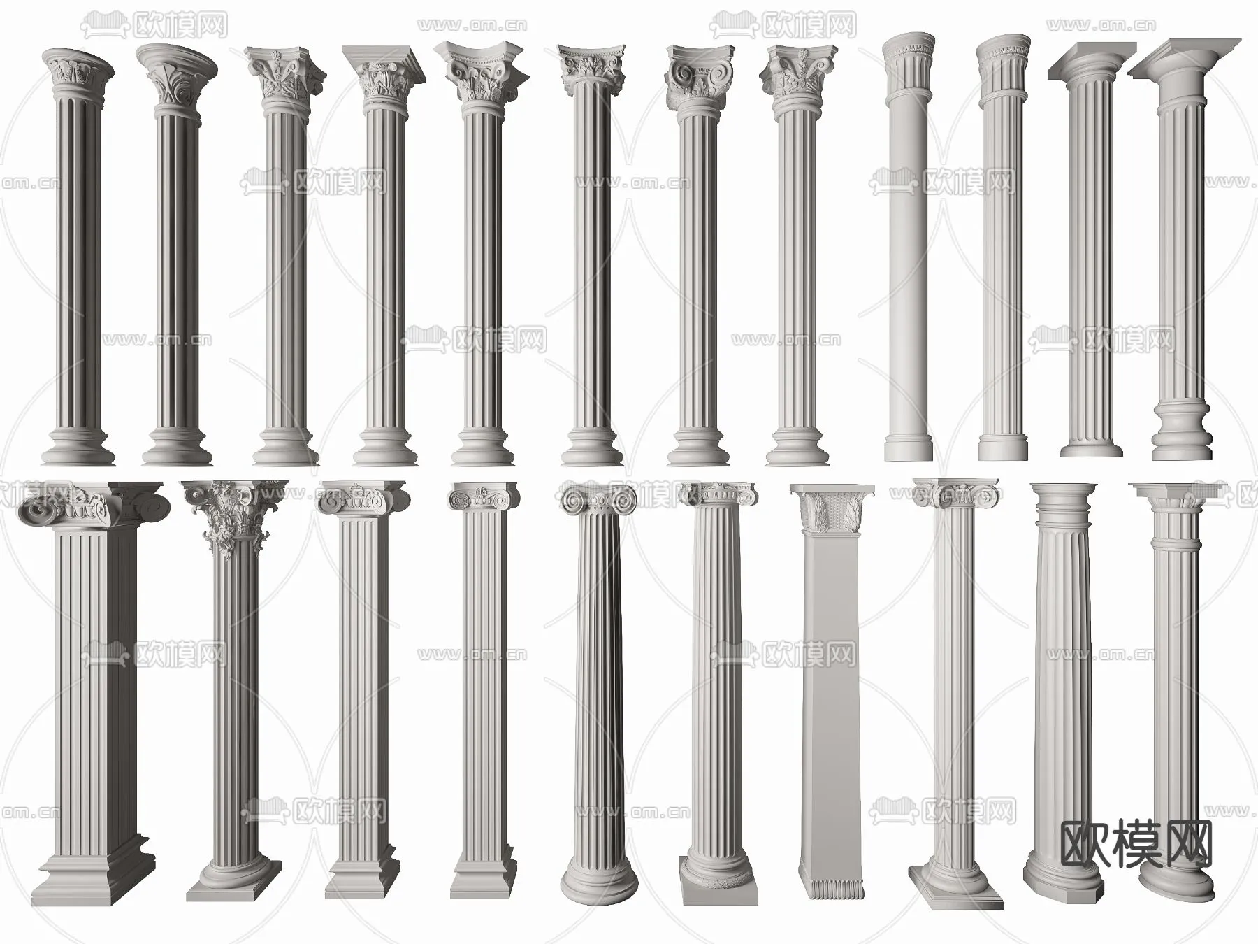 PILLAR 3D MODELS - VRAY / CORONA - 3D MODEL - 509