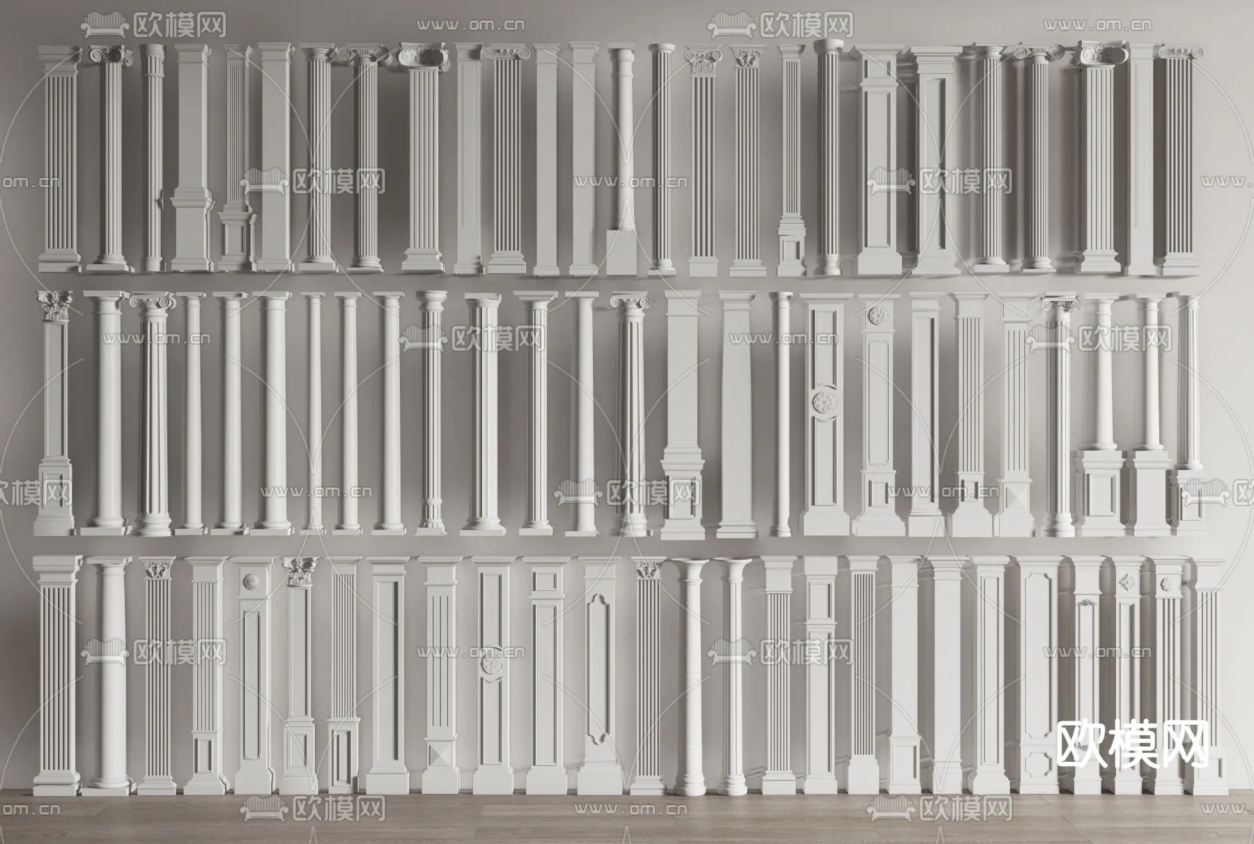 PILLAR 3D MODELS - VRAY / CORONA - 3D MODEL - 511