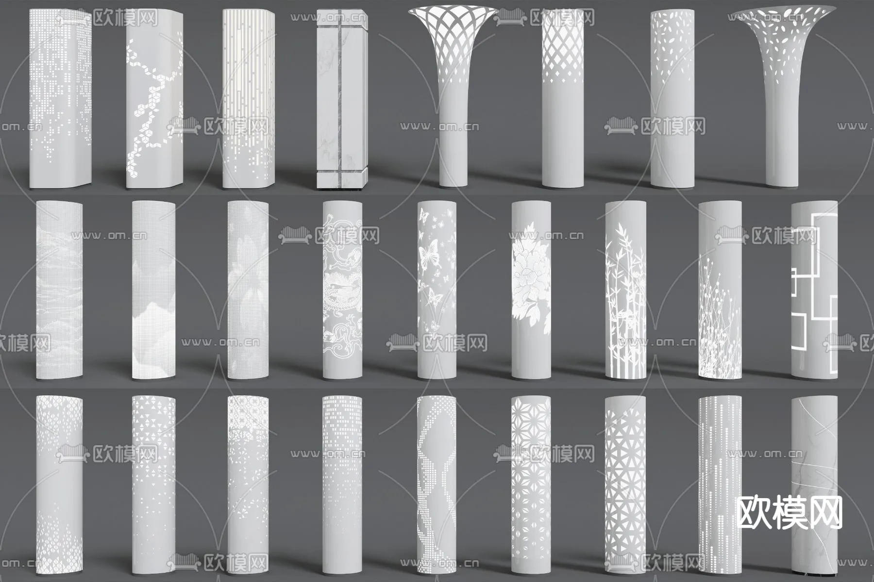 PILLAR 3D MODELS - VRAY / CORONA - 3D MODEL - 524