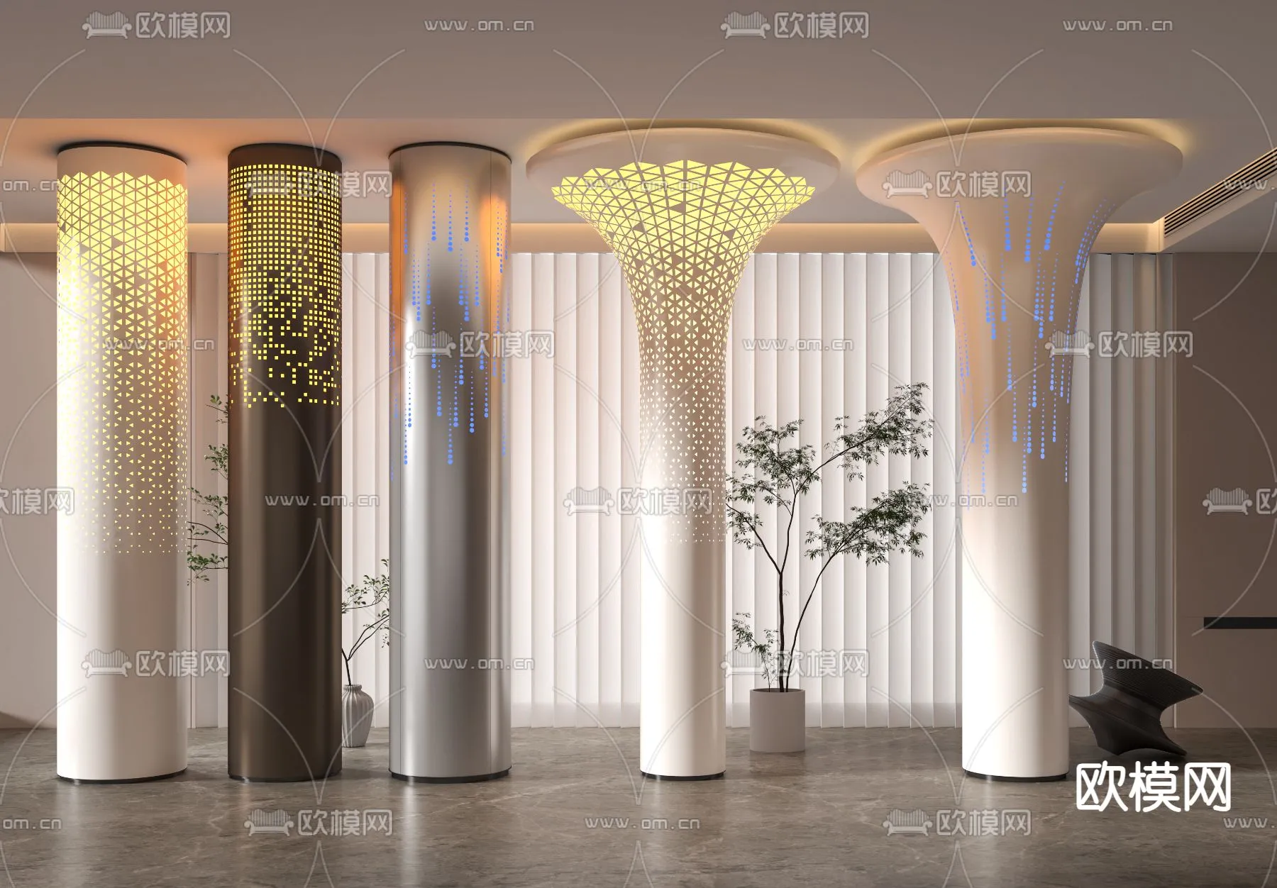 PILLAR 3D MODELS - VRAY / CORONA - 3D MODEL - 526