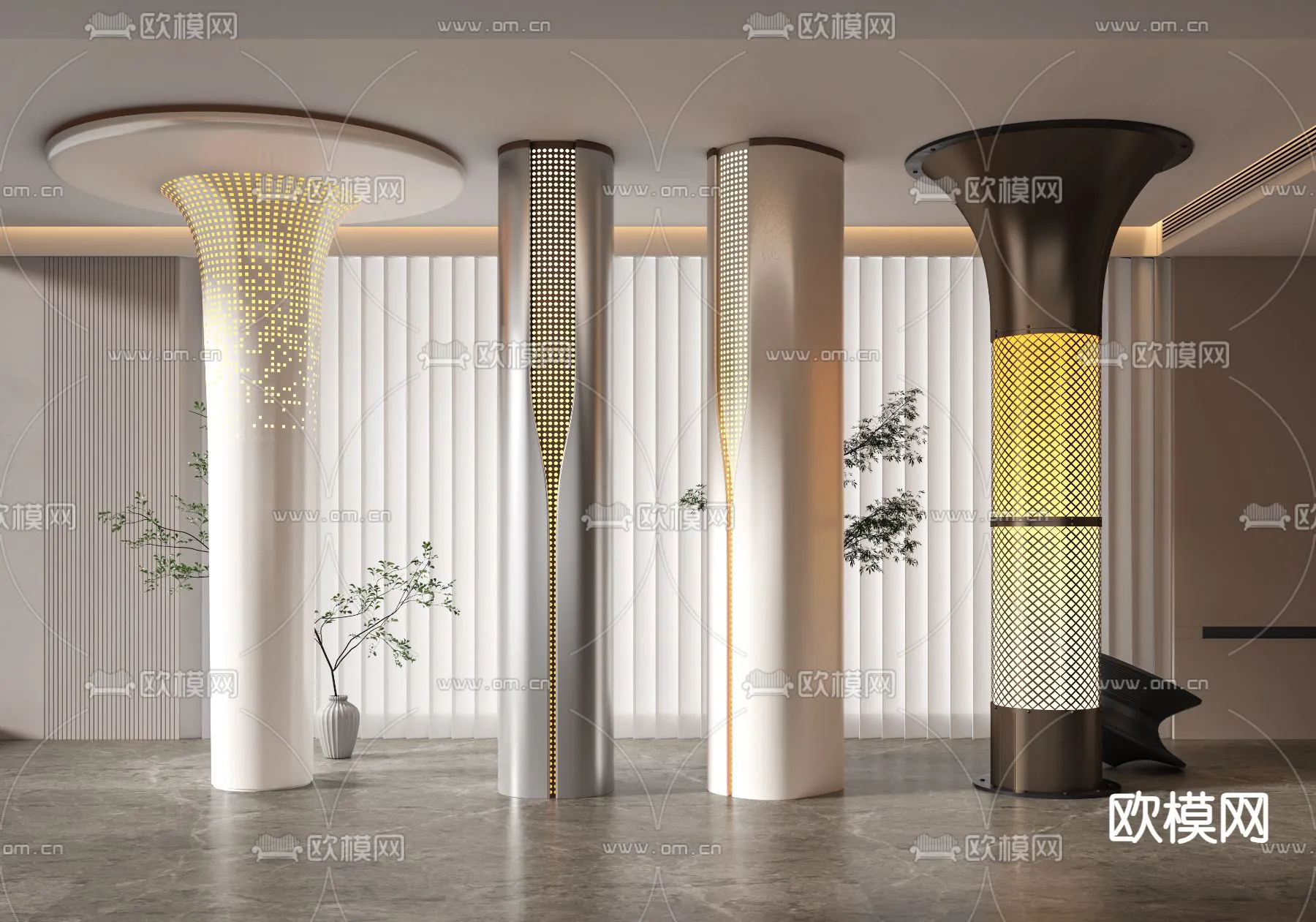 PILLAR 3D MODELS - VRAY / CORONA - 3D MODEL - 527