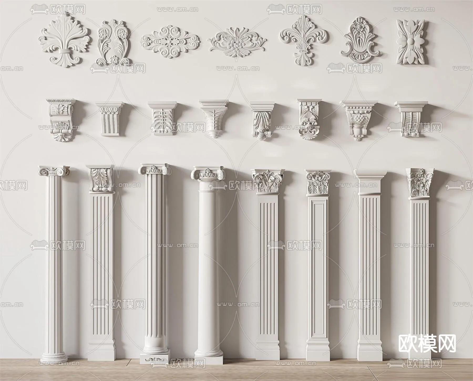 PILLAR 3D MODELS - VRAY / CORONA - 3D MODEL - 537