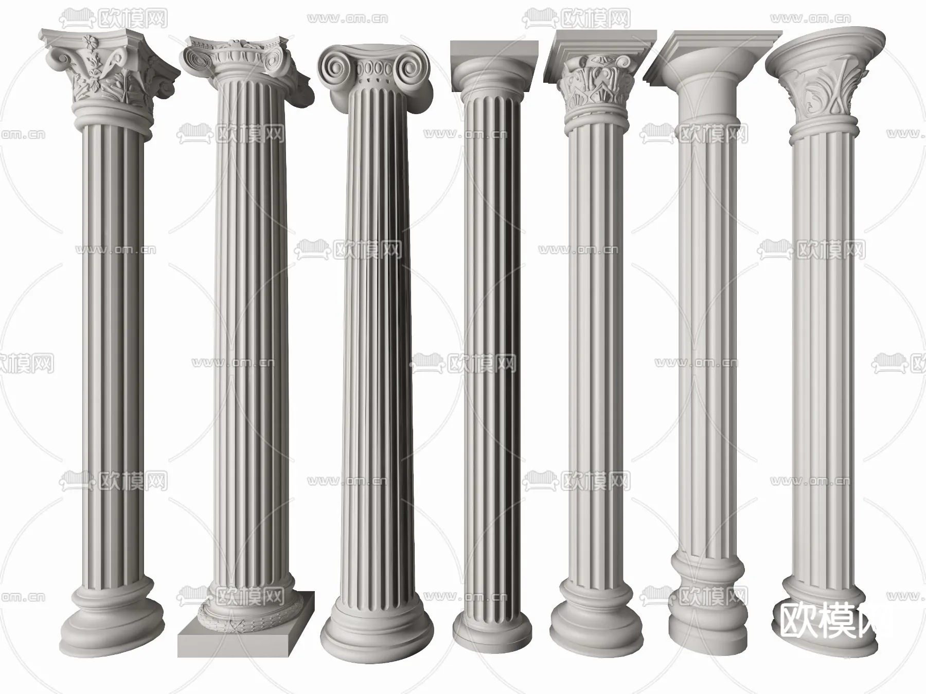 PILLAR 3D MODELS - VRAY / CORONA - 3D MODEL - 541