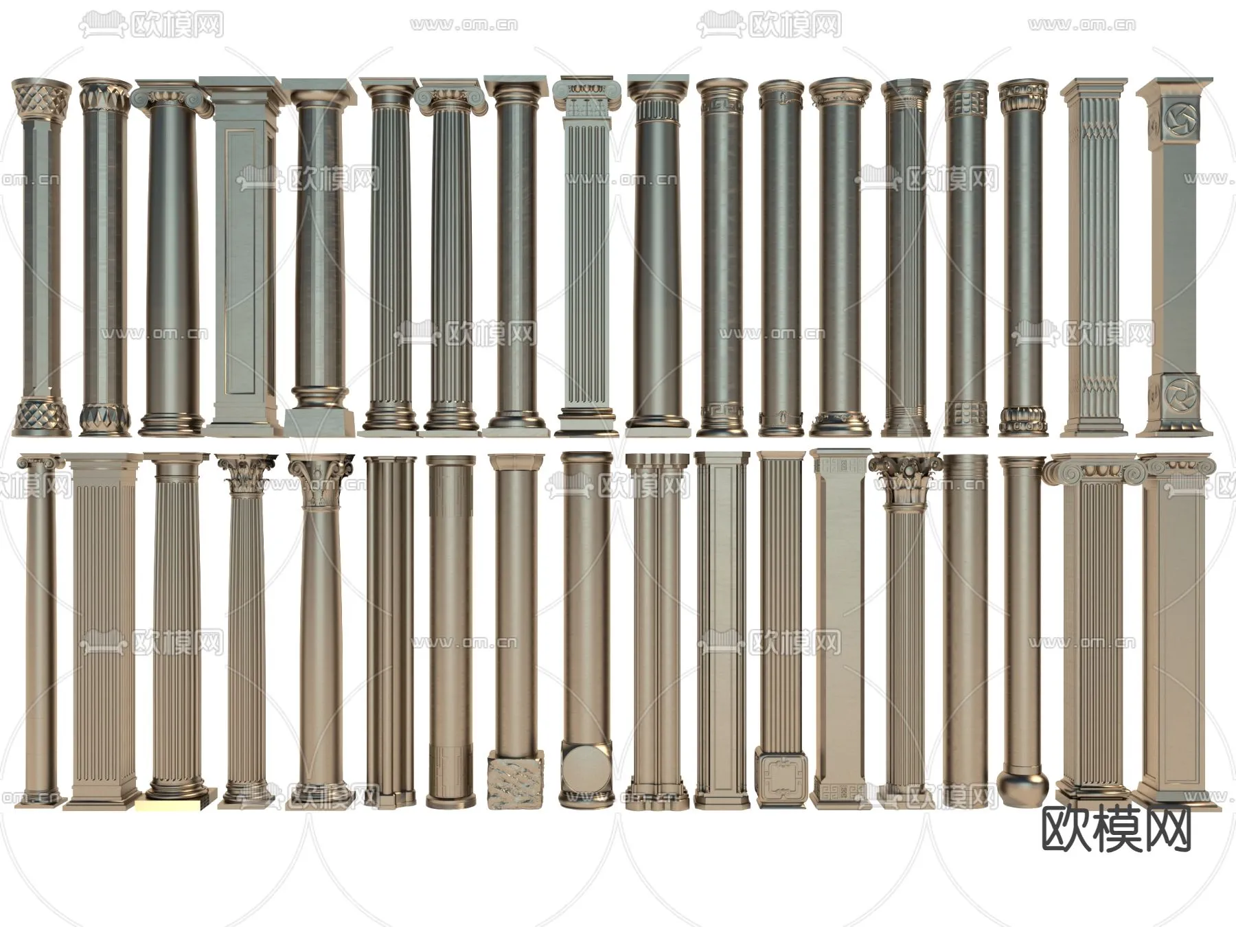 PILLAR 3D MODELS – VRAY / CORONA – 3D MODEL – 562