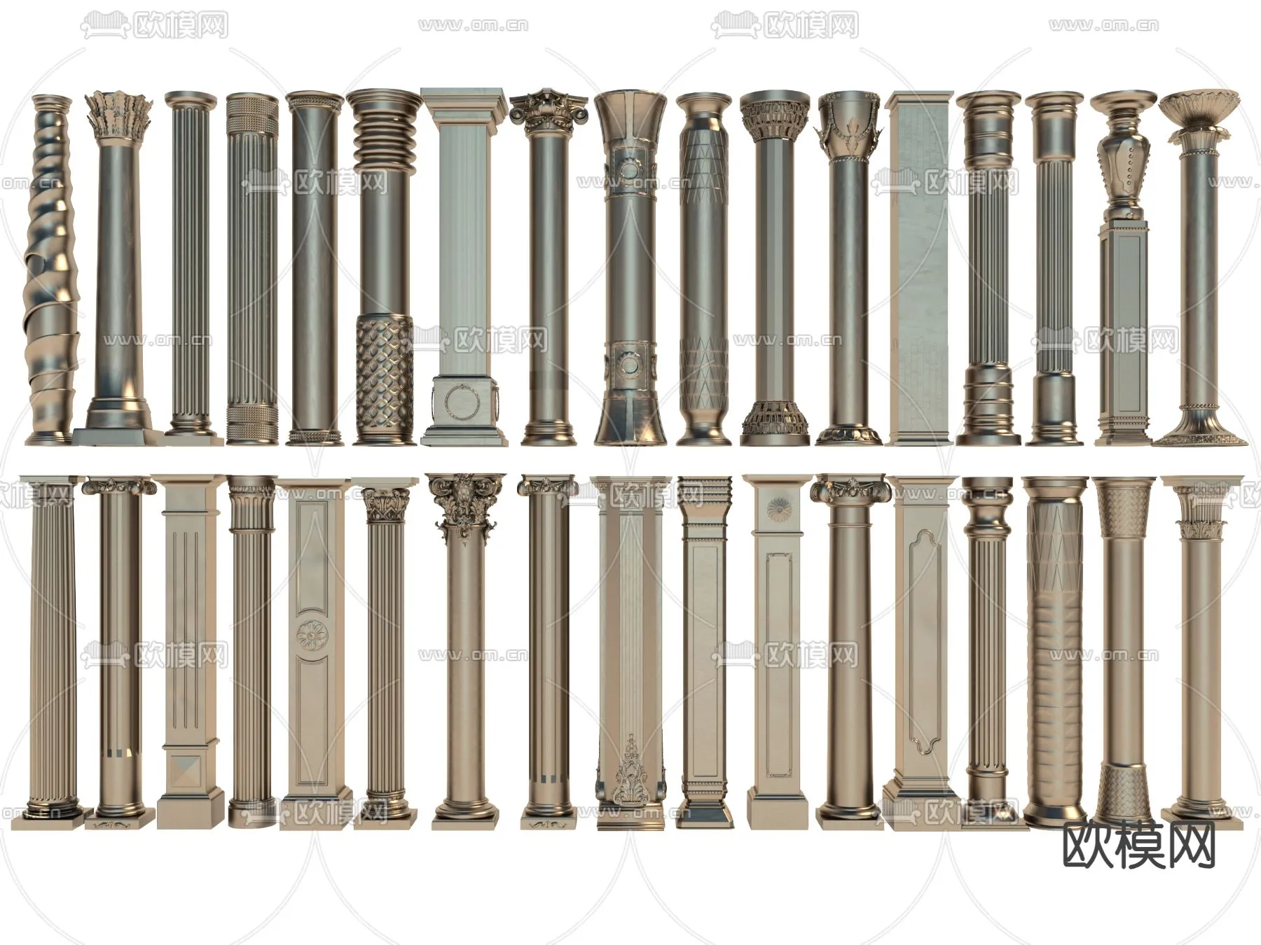 PILLAR 3D MODELS - VRAY / CORONA - 3D MODEL - 563