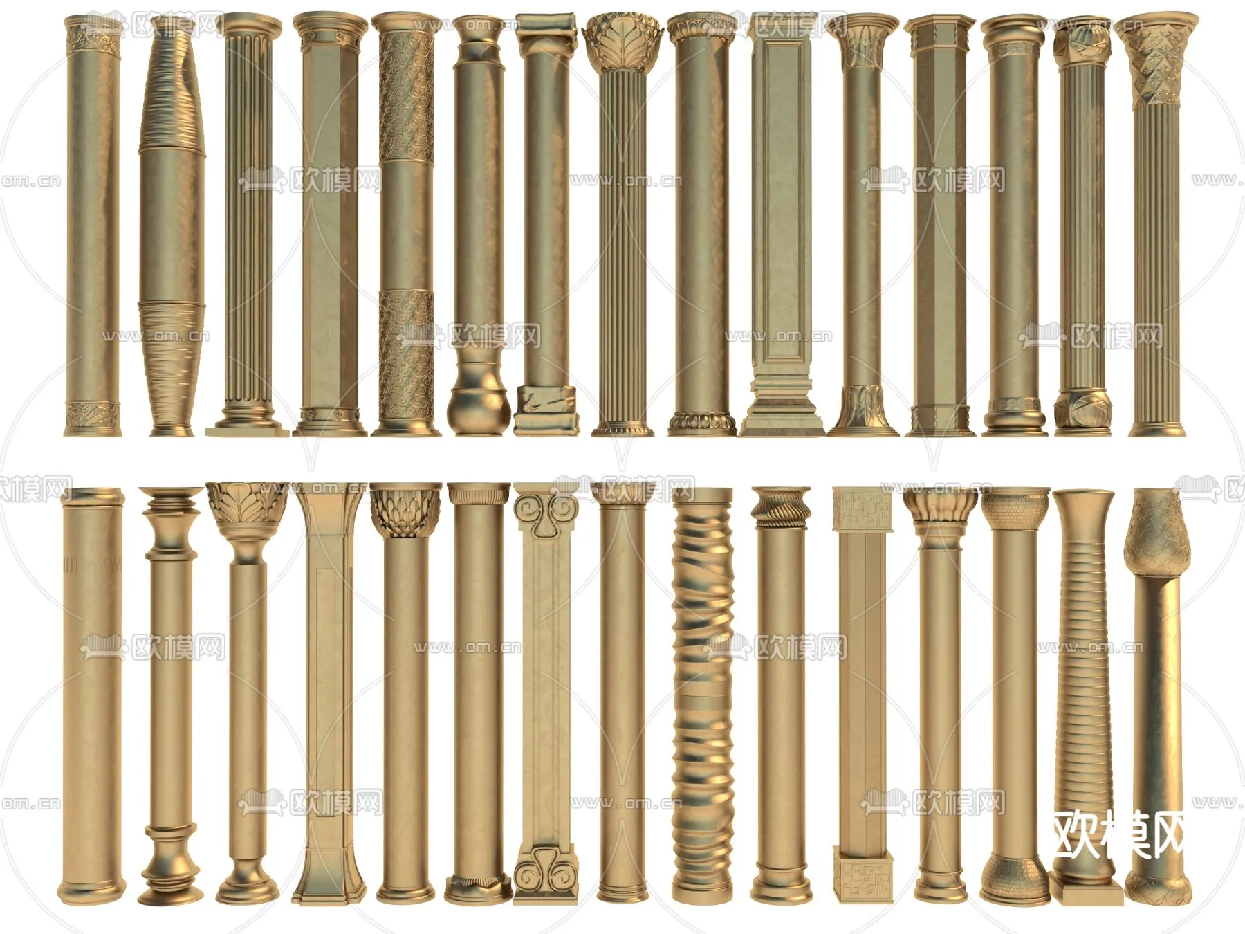 PILLAR 3D MODELS - VRAY / CORONA - 3D MODEL - 564