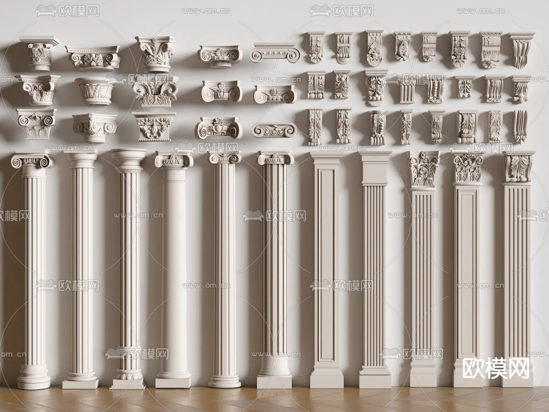 PILLAR 3D MODELS - VRAY / CORONA - 3D MODEL - 565