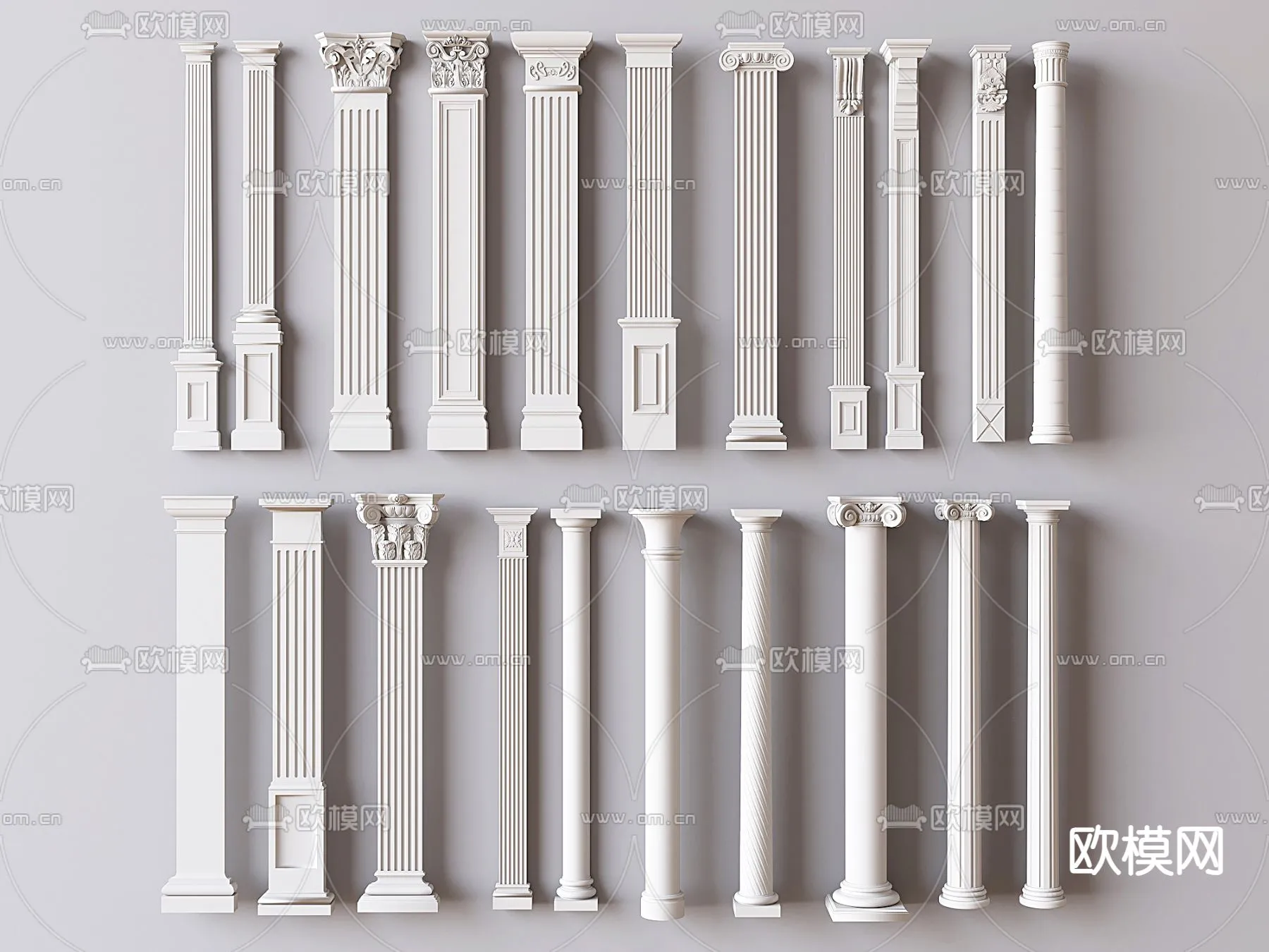 PILLAR 3D MODELS - VRAY / CORONA - 3D MODEL - 567