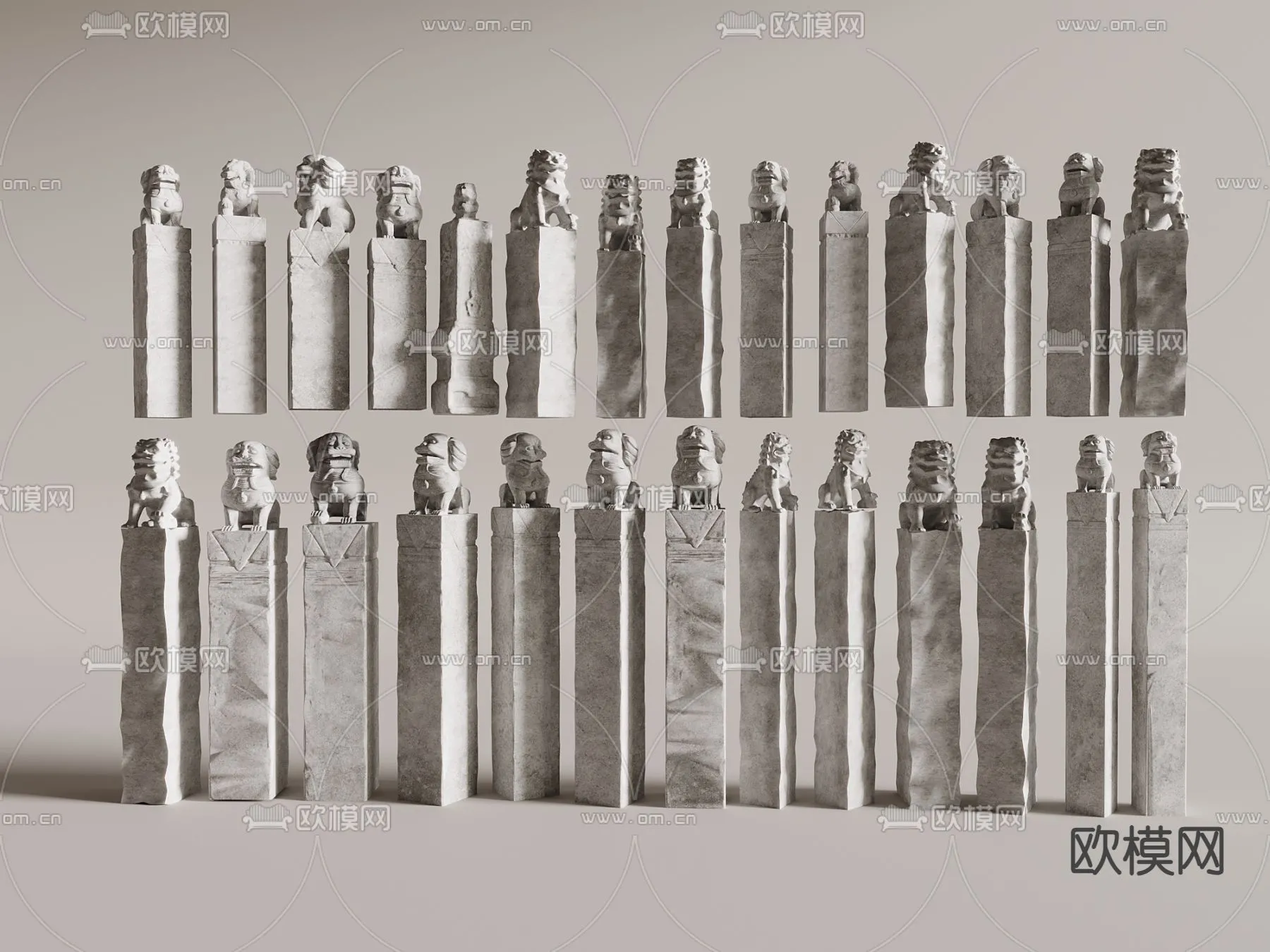 PILLAR 3D MODELS - VRAY / CORONA - 3D MODEL - 568