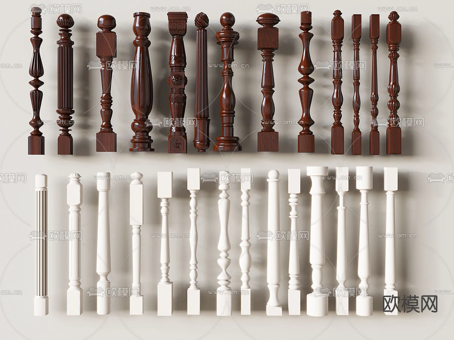 PILLAR 3D MODELS - VRAY / CORONA - 3D MODEL - 584