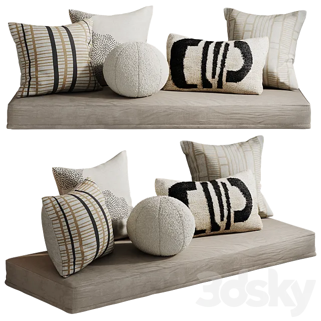 Pillow set by Lulu and Georgia 3D Model