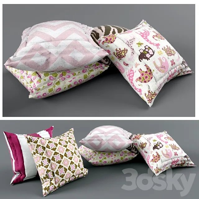 Pillows 5 3DModel