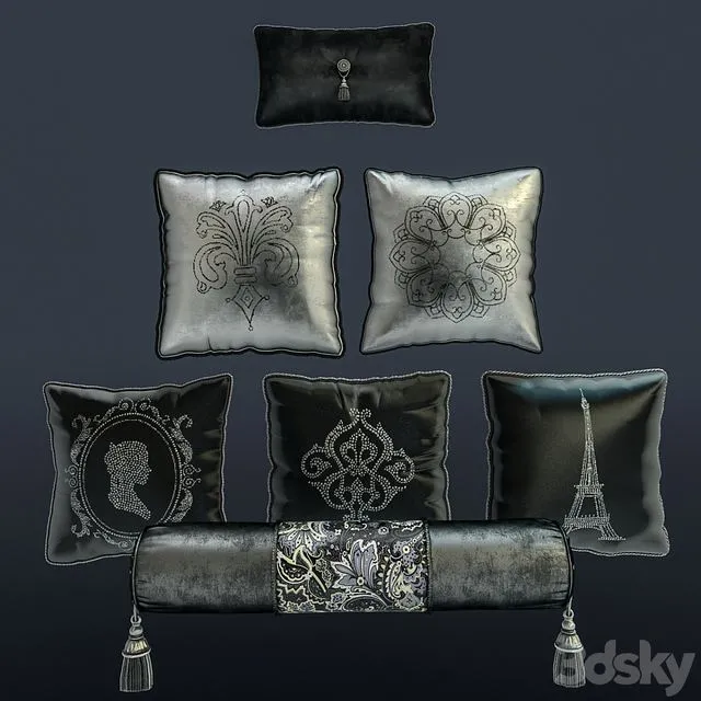 Pillows and sofas movie 3D Model
