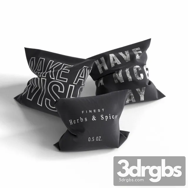 Pillows Collection 02 3D Model Download