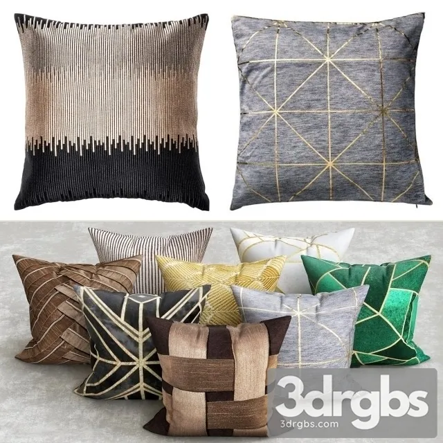 Pillows Collection 04 3D Model Free