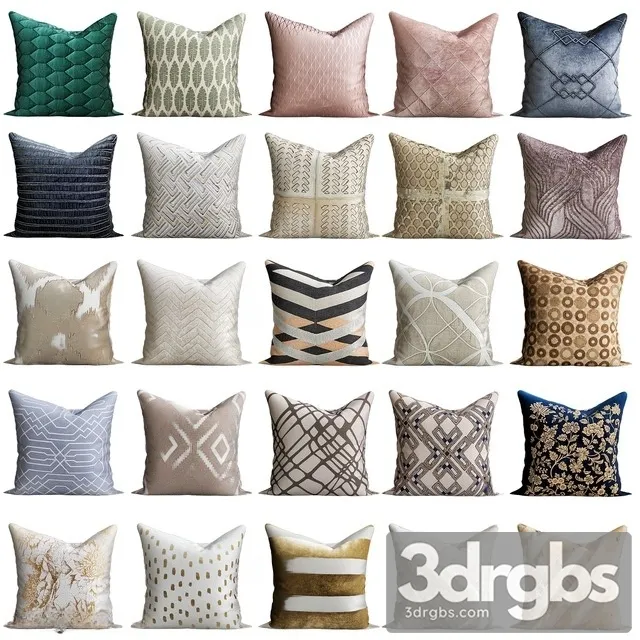 Pillows Collection 06 3D Model Free