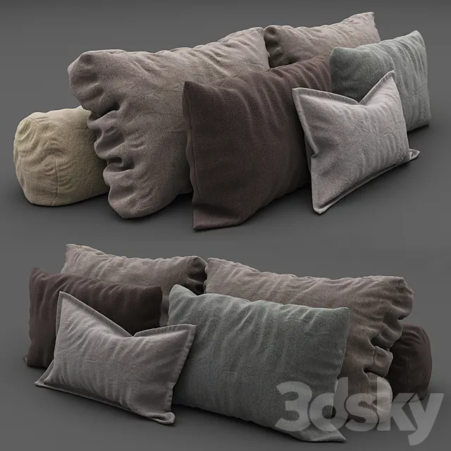 Pillows collection 101 3DModel
