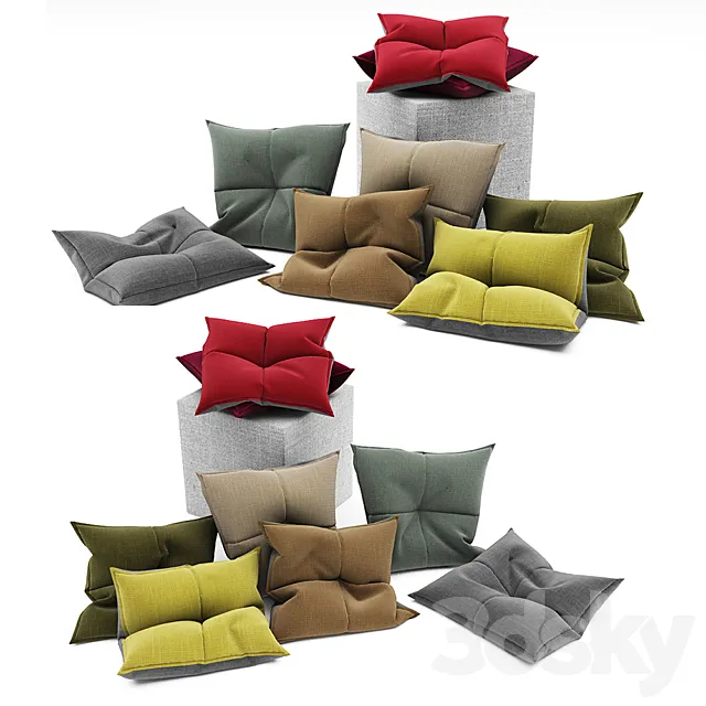Pillows collection 102 3DModel