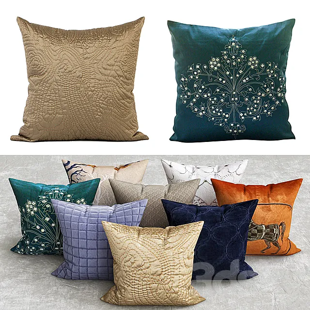 pillows collection 3DModel