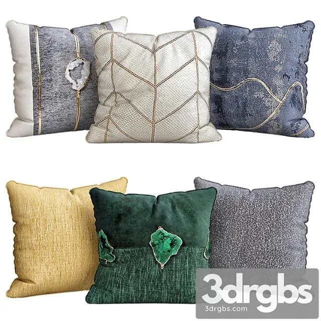 Pillows For Sofa 6 Pieces No 146 3D Model Download