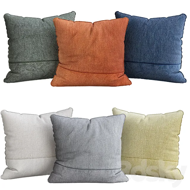 Pillows for sofa 6 pieces No. 6 3D Model