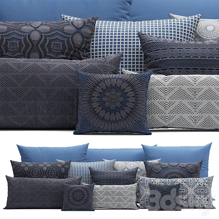 Pillows Gianfranco 3D Model Free