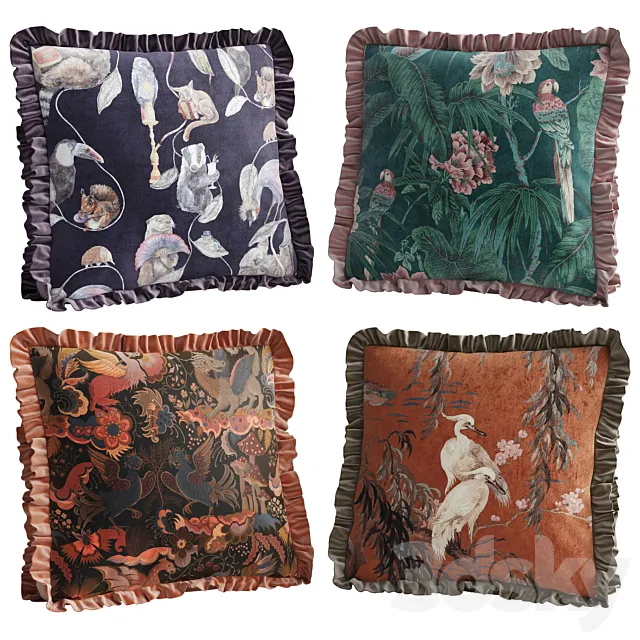 Pillows House of Hackney animal print 3D Model