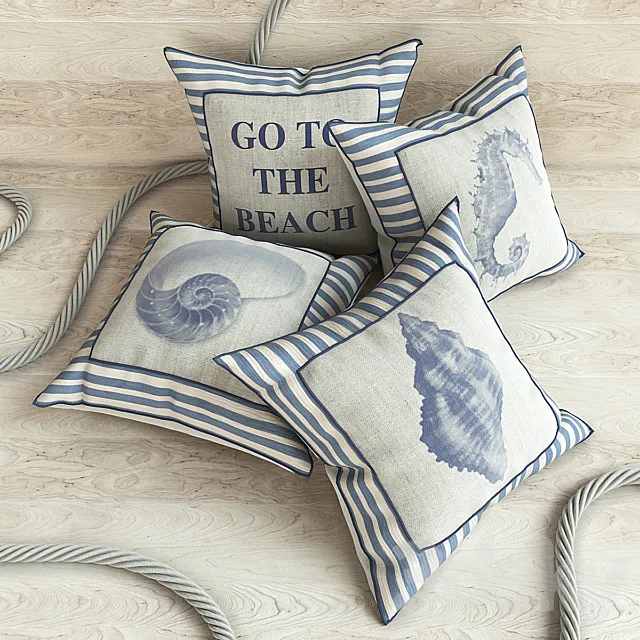 Pillows in marine style Free Download
