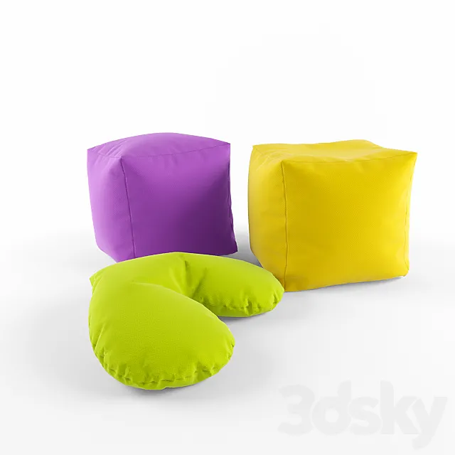 pillows in the nursery 3D Model