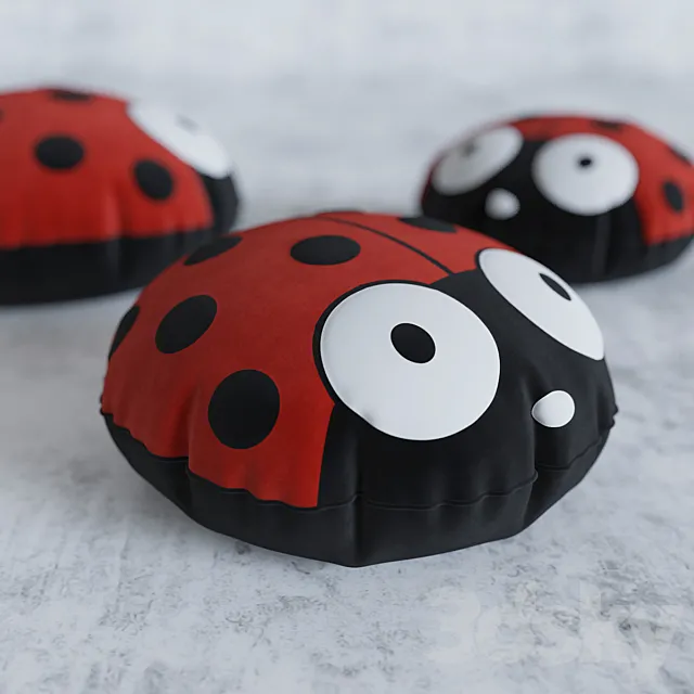 Pillows - Ladybird 3DModel