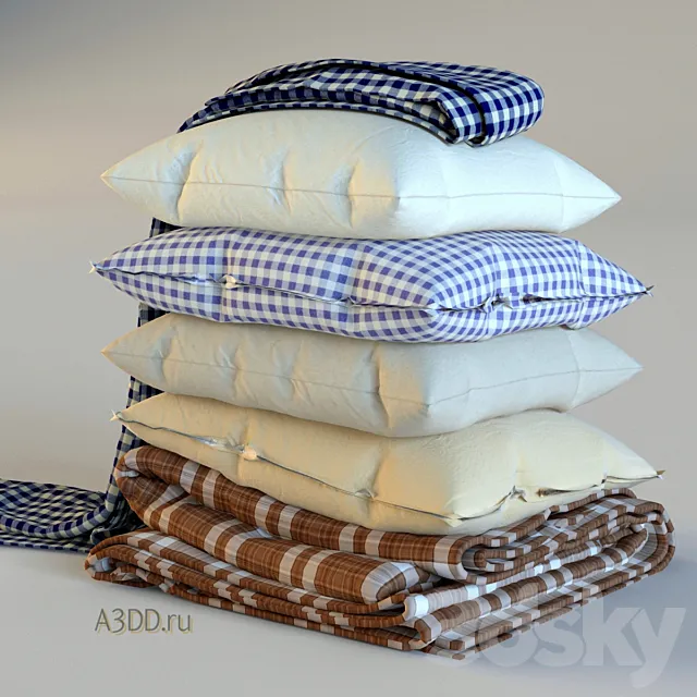 Pillows. Pillows 4 3DModel