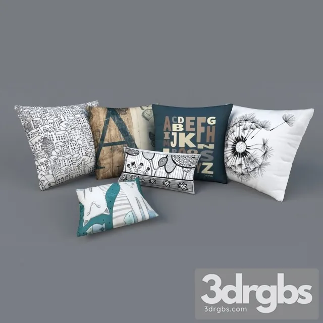 Pillows Set 01 Free Download