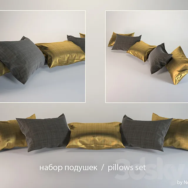 pillows set 3DModel
